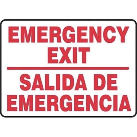 Accuform Exit Sign, Adhesive Dura-Poly, 14 in W, 10 in H SBMADM510MXV